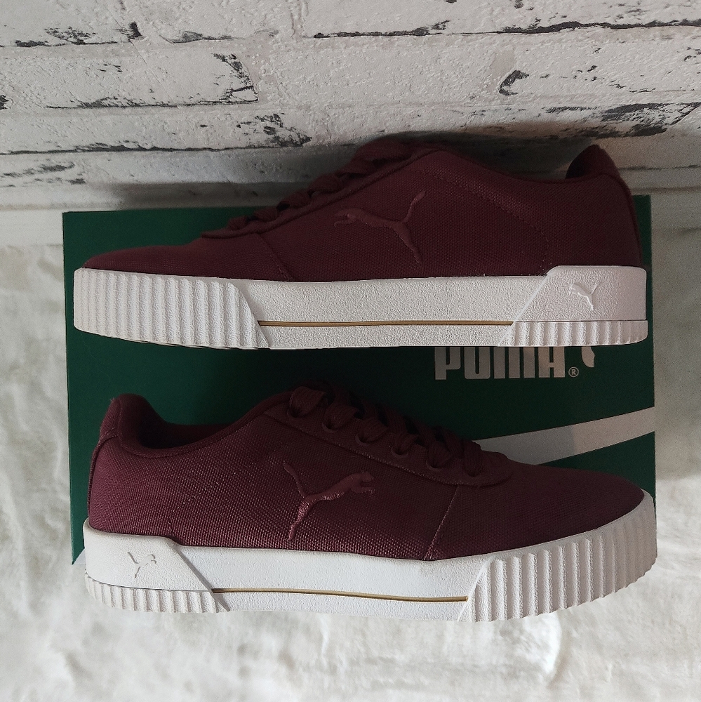 PUMA Womens Carina Summer Cat Burgundy Sneakers, 9.5 - Picture 5 of 8